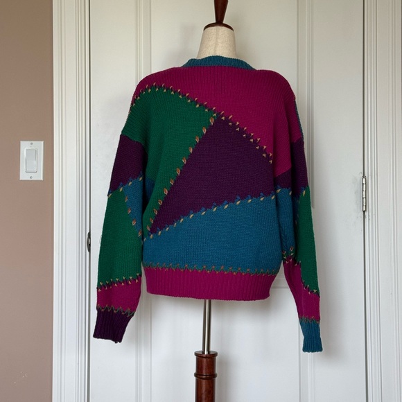 Susan Bristol Multicolor Patchwork Cardigan - Picture 5 of 6